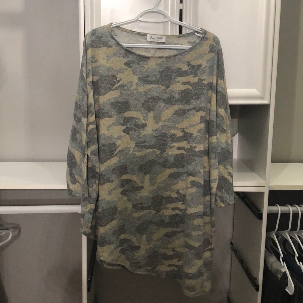 Oversized Camo Shirt ( Never Worn)